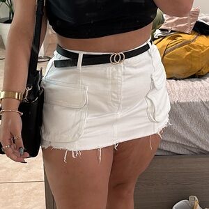 Zara White Mini Skirt